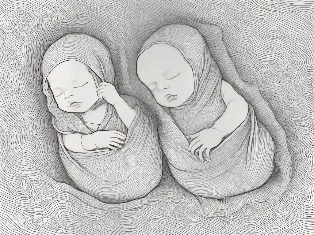 Atividades desenhos bebe dormindo