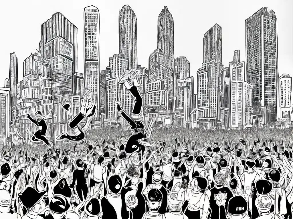 Atividades desenhos danca de rua Atividades desenhos danca de rua
