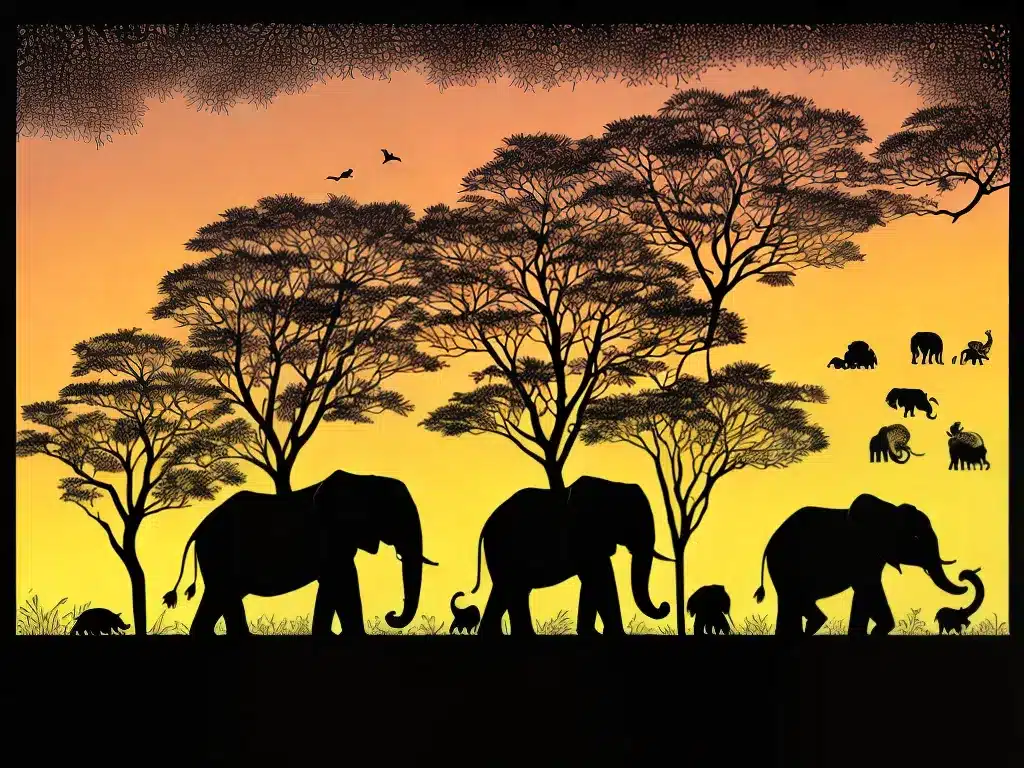 Atividades silhuetas animais 4