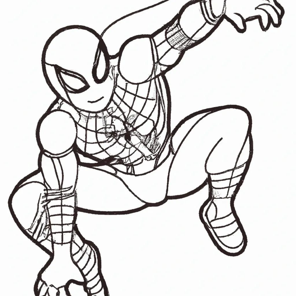 7 Desenhos do Boneco Homem-Aranha Grande para Imprimir e Colorir