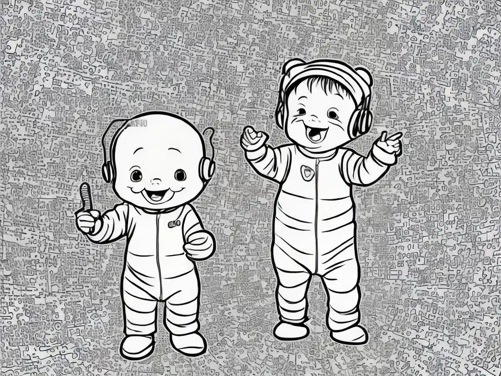 Imagens desenhos bebe dancando