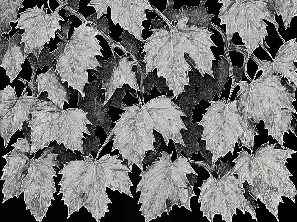 Imagens desenhos folhas uva Imagens desenhos folhas uva
