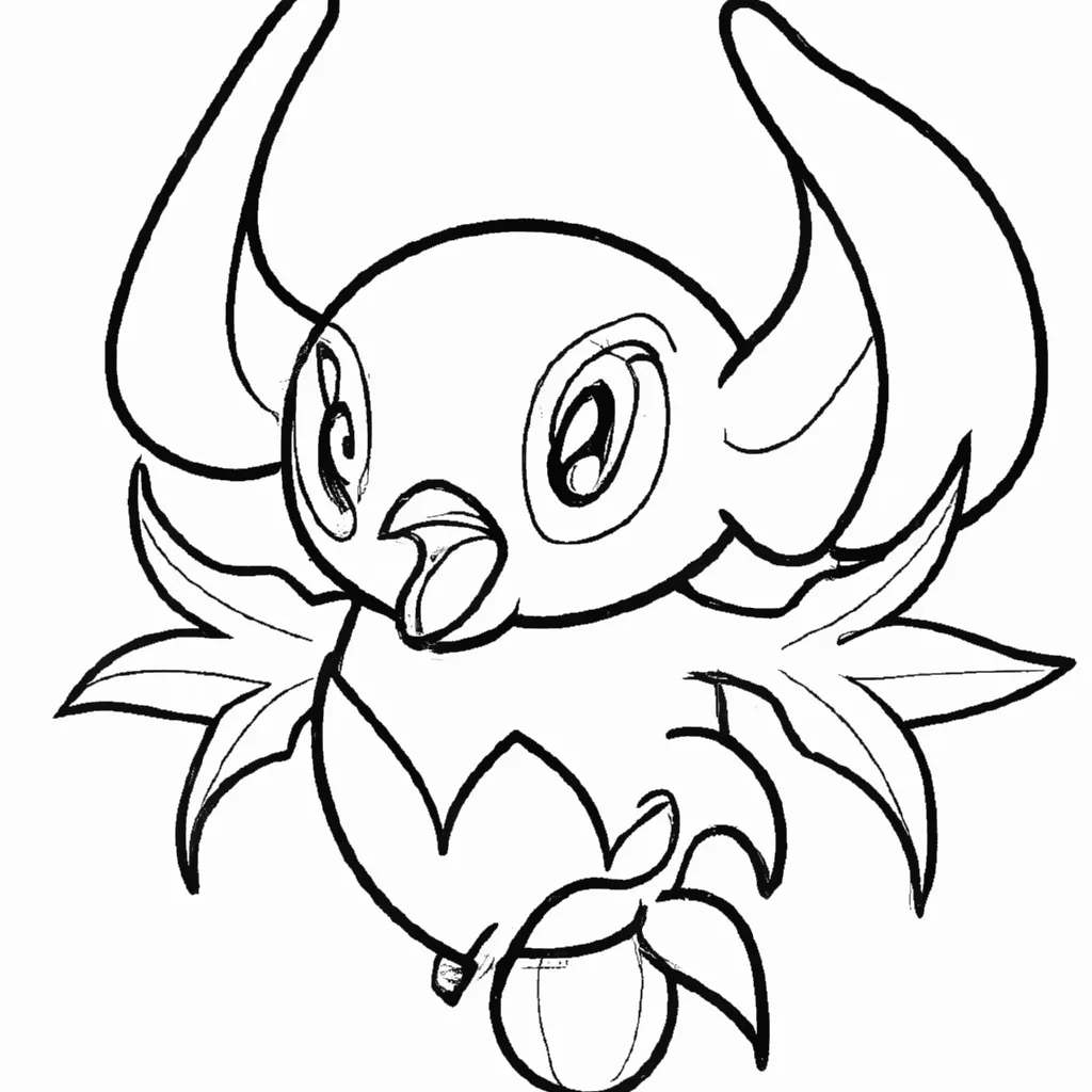 Desenhos de Pokémon Blacephalon para Imprimir e Colorir