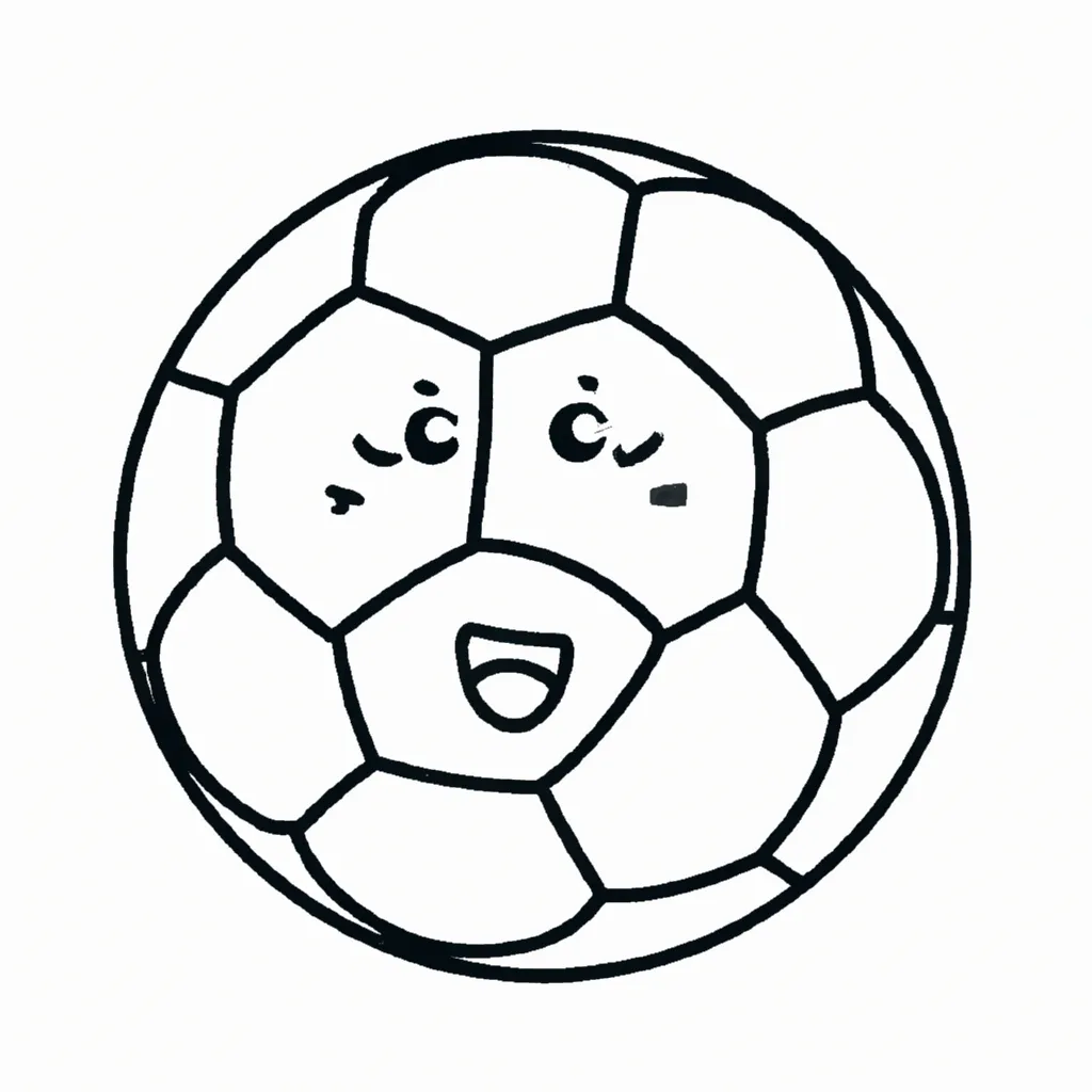 Vetores Bola de Futebol Kawaii