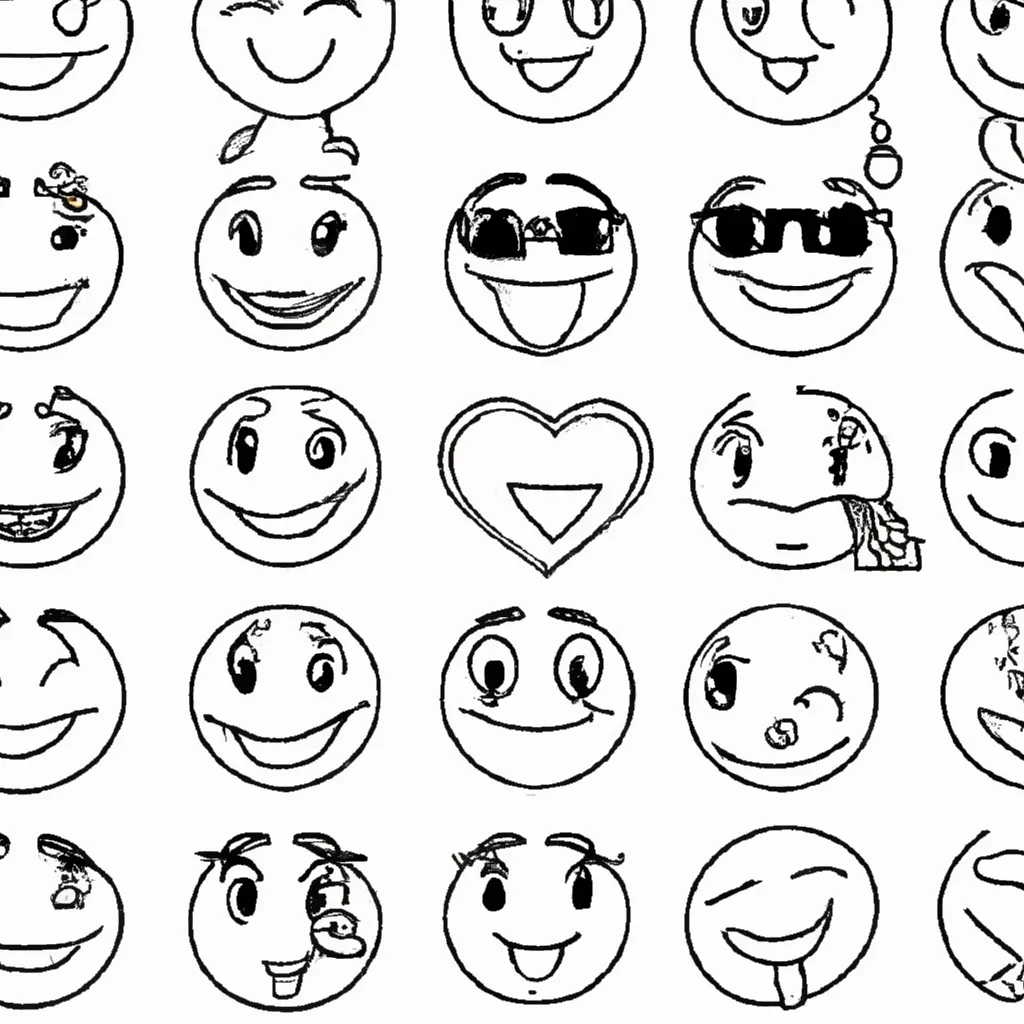 Vetores Emojis Felizes