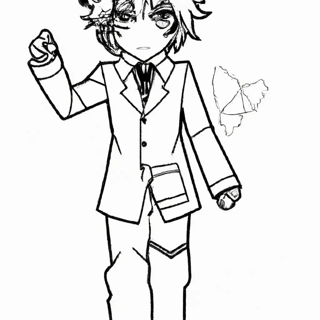 Vetores Makoto Naegi Danganronpa